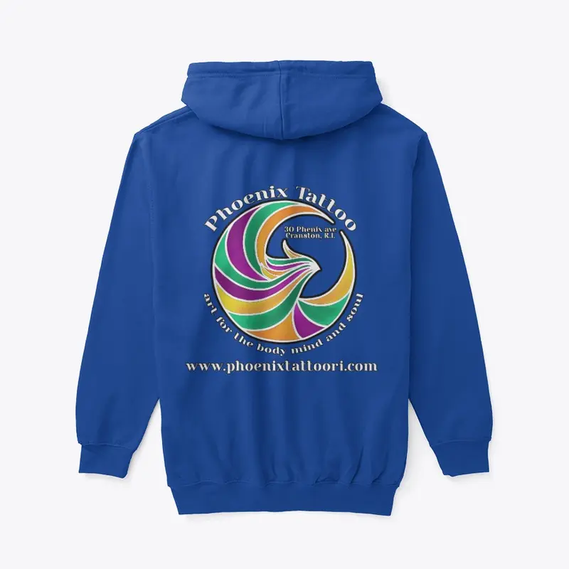 Phoenix Tattoo Light Logo Hoodies