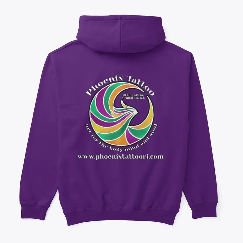 Phoenix Tattoo Light Logo Hoodies