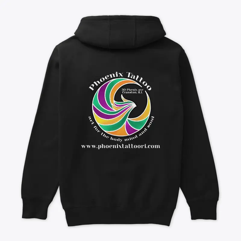 Phoenix Tattoo Light Logo Hoodies