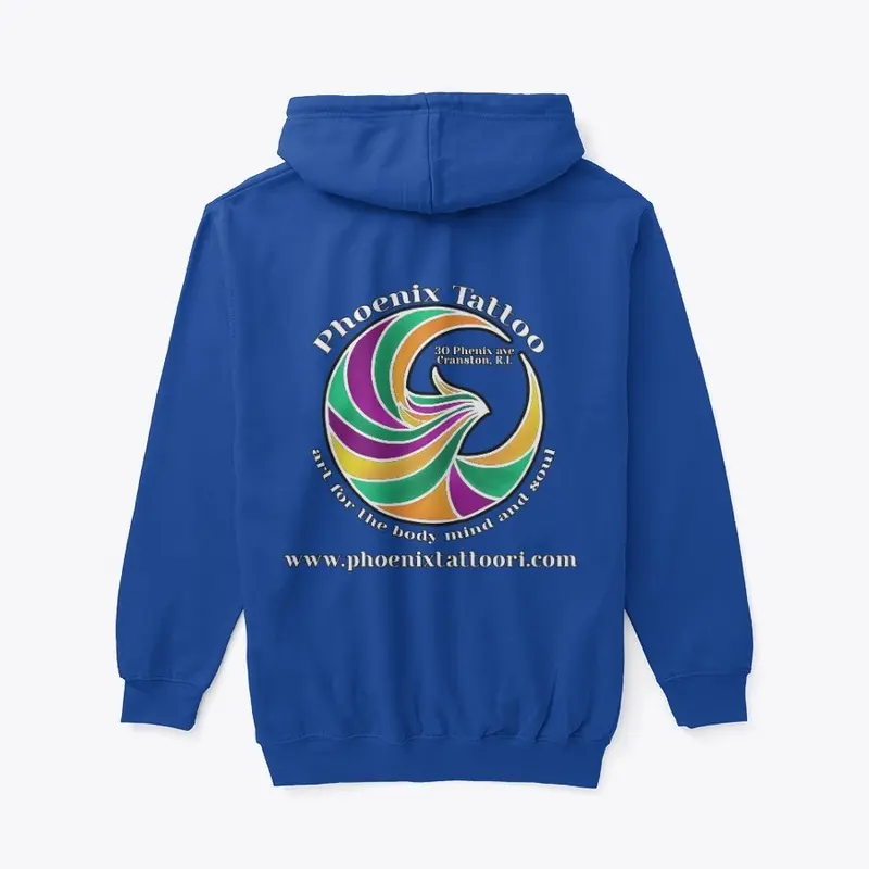 Phoenix Tattoo Light Logo Hoodies